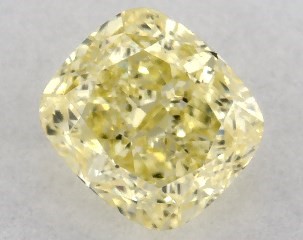 0.32 Carat Fancy Yellow-VS1 Cushion Modified Cut Diamond